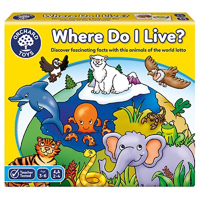 Orchard Toys Orchard Toys - &quot;Where Do I Live?&quot; Game Games