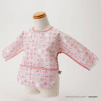 Moomin Baby Meal Long Sleeve Bib Shapes Pink product image 3