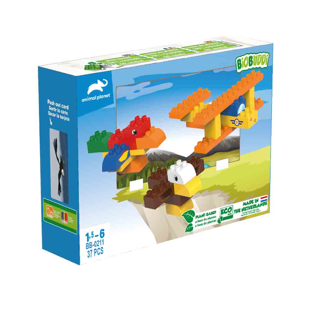 BiOBUDDi BiOBUDDi Animal planet Plane Wooden Toy