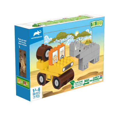 BiOBUDDi BiOBUDDi Animal planet Jeep Wooden Toy