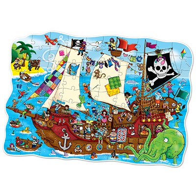 Orchard Toys Orchard Toys - Pirate Ship Jigsaw Puzzle And Poster Puzzles