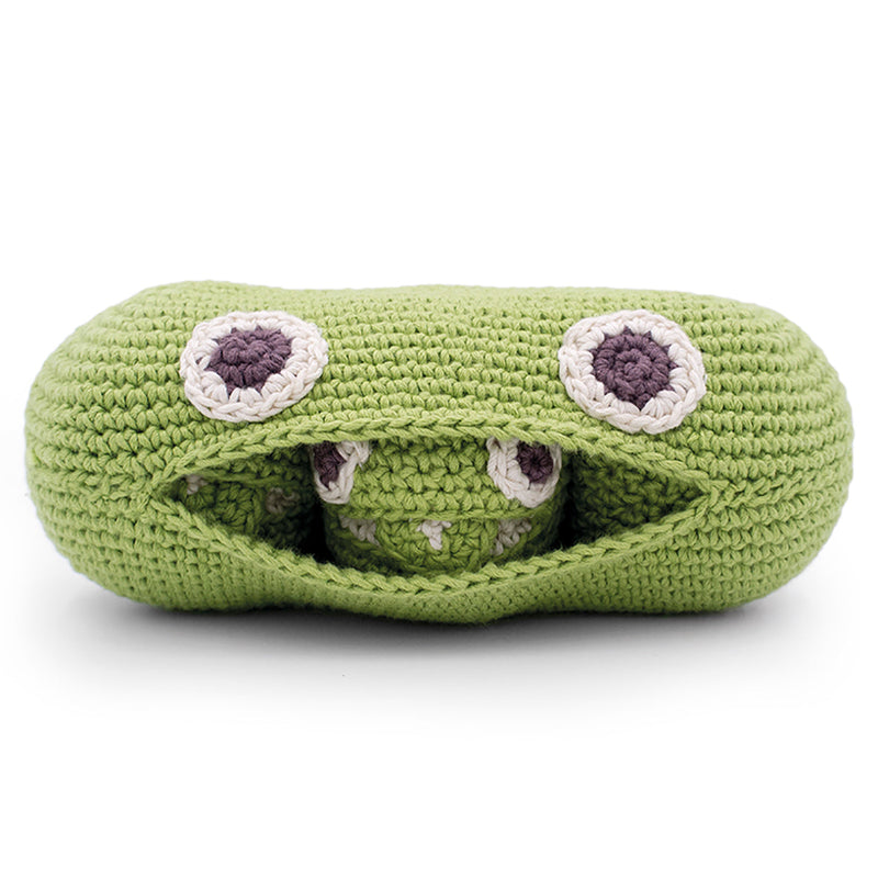 MyuM Green Pea Family Rattle Toy - My Little Korner