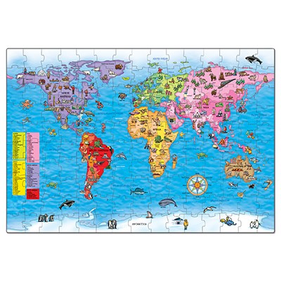 Orchard Toys - World Map Puzzle And Poster product image 3