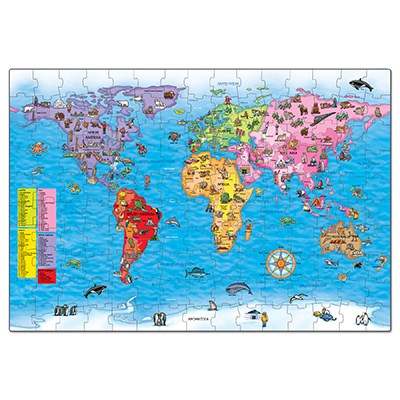 Orchard Toys Orchard Toys - World Map Puzzle And Poster Games