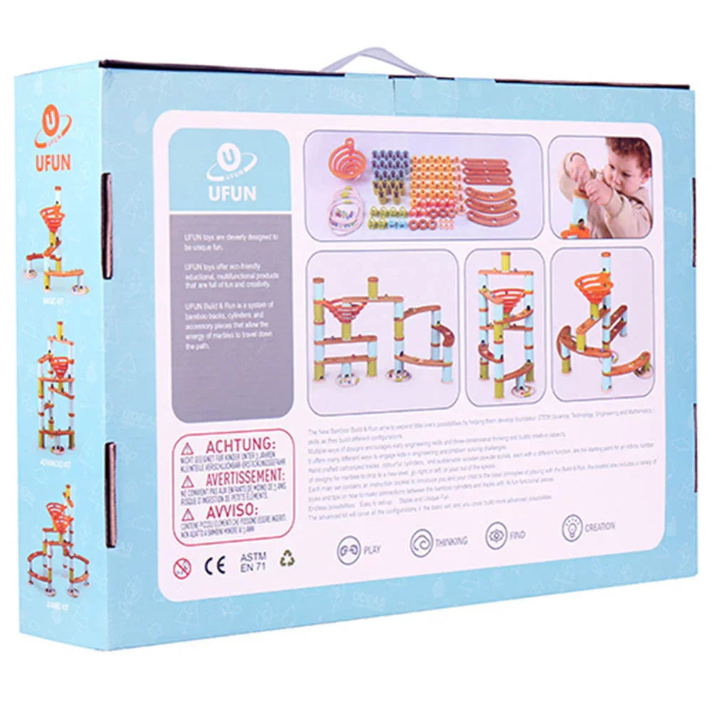 Udeas UDEAS - BAMBOO BUILD & RUN - ADVANCED SET STEM Toys