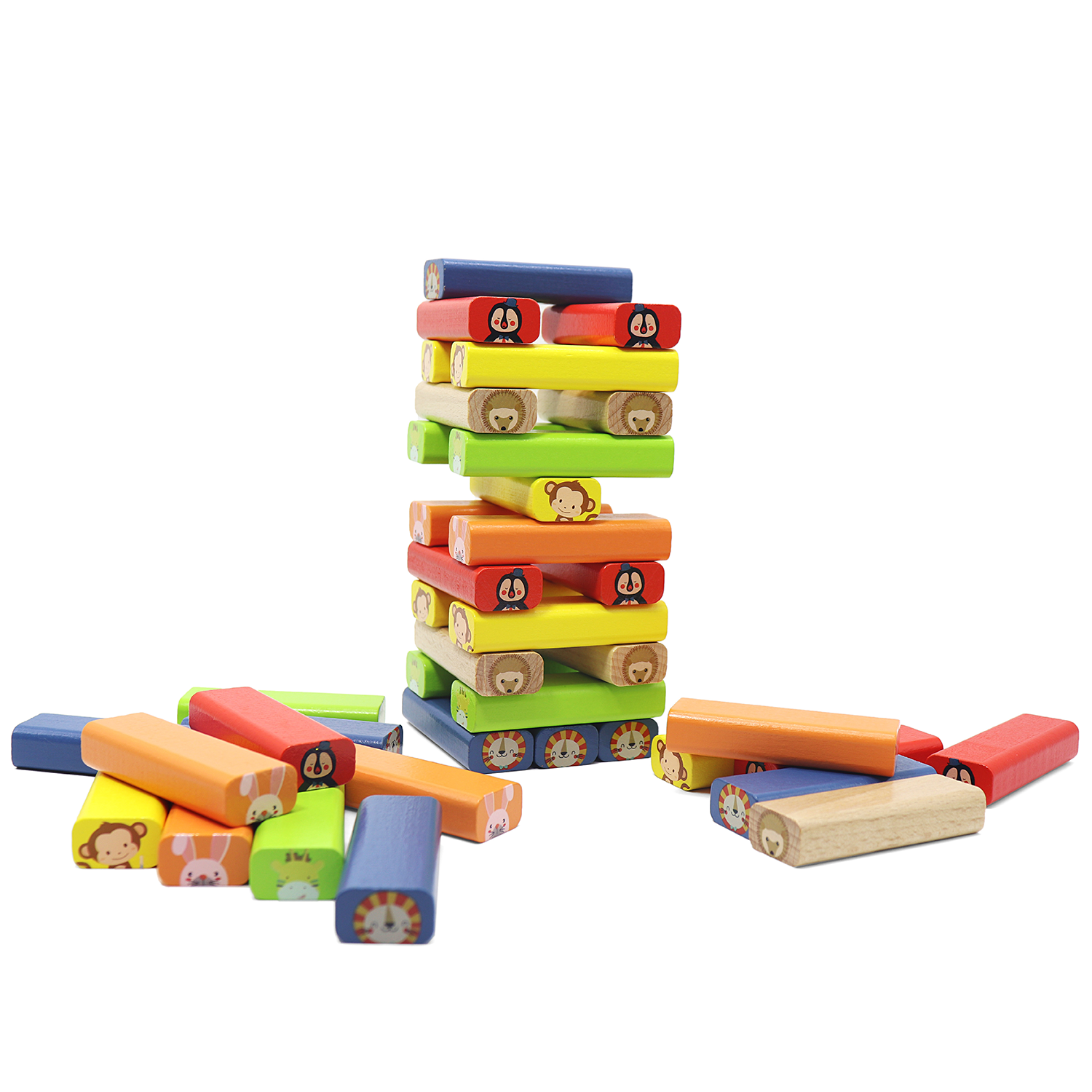 Leo &amp; Friends Leo &amp; Friends - Zoo Stacking Game Wooden Toy