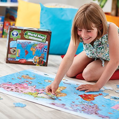 Orchard Toys Orchard Toys - World Map Puzzle And Poster Games