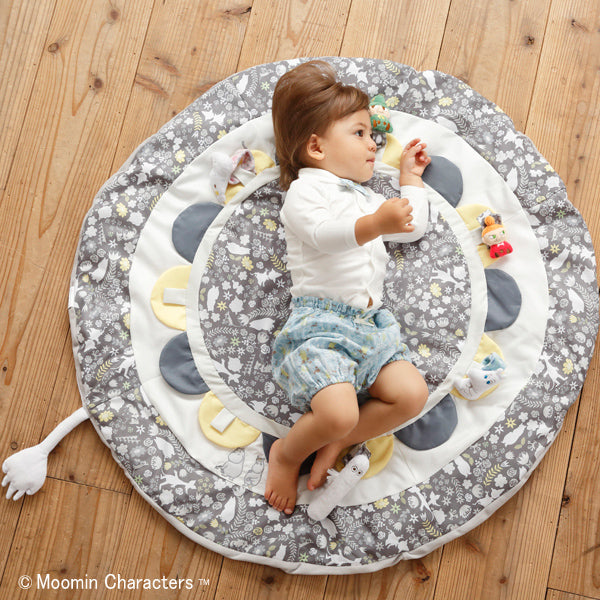 Moomin Baby Moomin Baby Reversible Playmat Sunny Mat Round Scandinavian (Blue) Soft toys