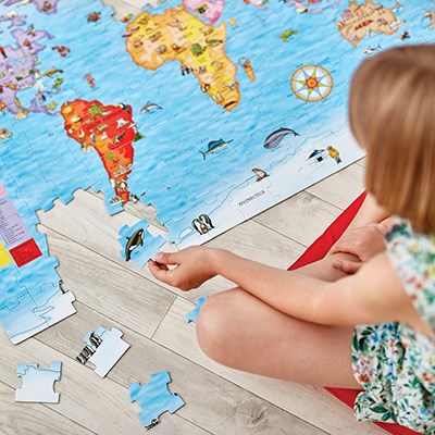 Orchard Toys Orchard Toys - World Map Puzzle And Poster Games