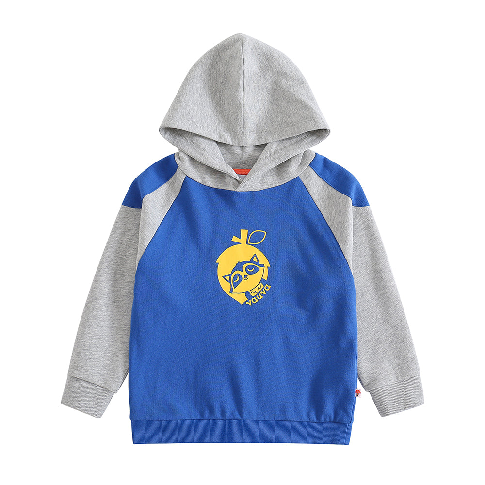 VAUVA Vauva Boys Raccoon Love Nuts Hoodie - Blue Hoodies