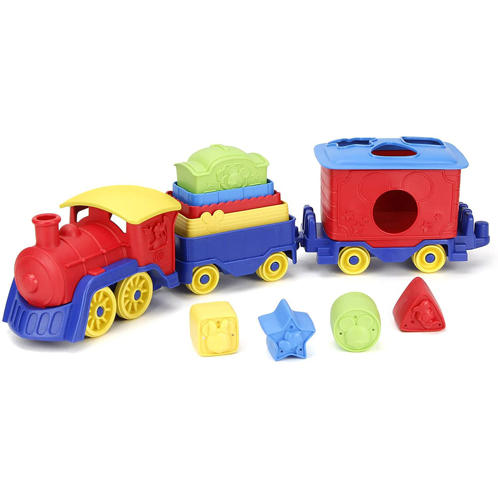 Green Toys - Mickey Mouse & Friends (Stack & Sort Train) - My Little Korner
