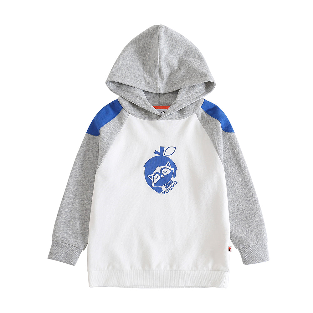 VAUVA Vauva Boys Raccoon Love Nuts Hoodie - White Hoodies