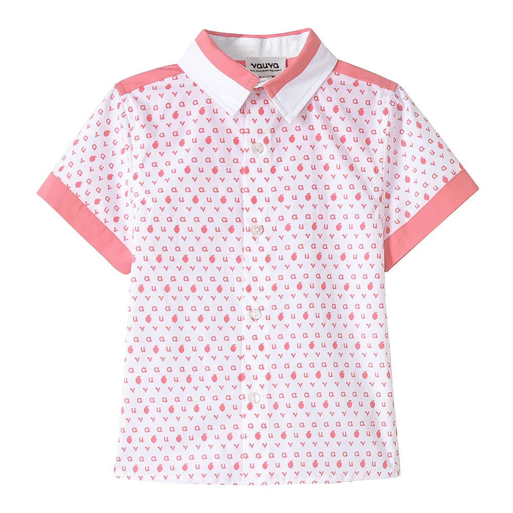 VAUVA Vauva 2022 - Logo Print Shirt/ Shorts Set Suits & Waistcoats