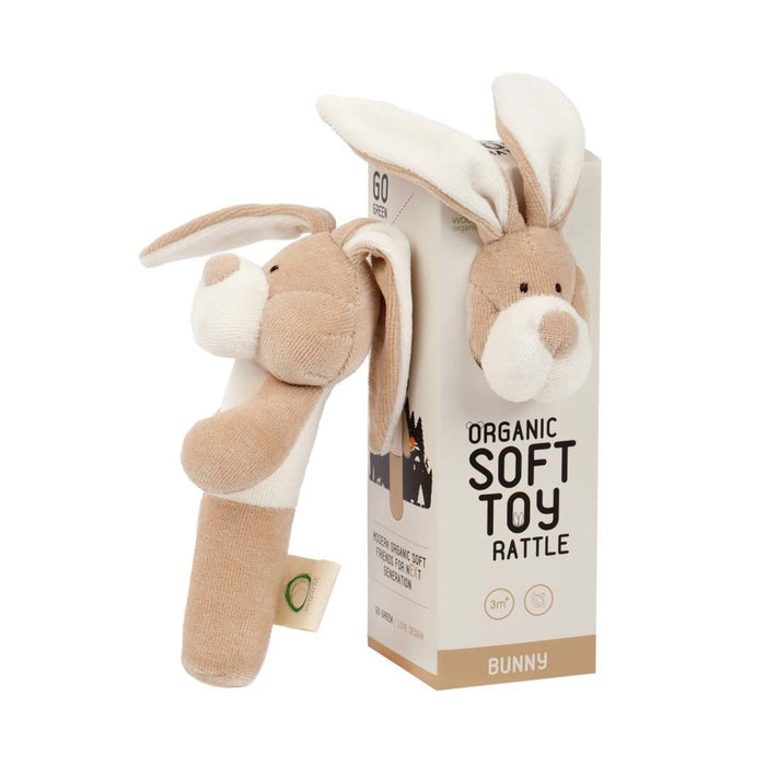 Wooly Organic Rattle - Bunny - My Little Korner