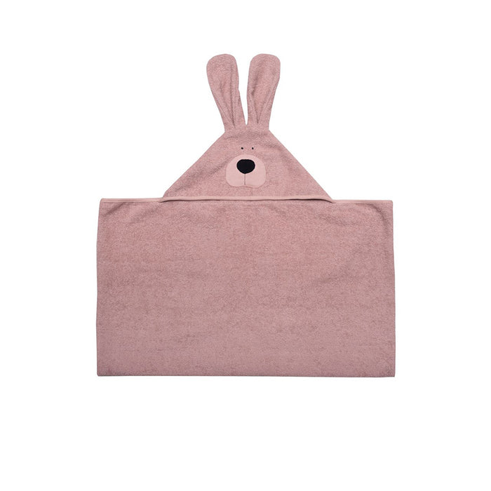 Wooly Organic Towel Junior - Bunny Dusty Pink - My Little Korner
