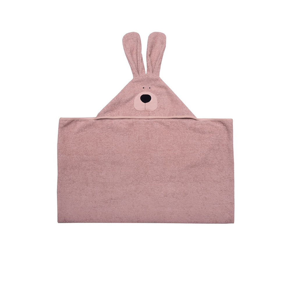 Wooly Organic Wooly Organic Towel Junior - Bunny Dusty Pink Towel