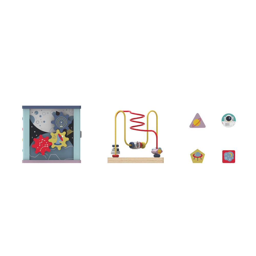 Leo & Friends Leo & Friends - Space Activity Cube Wooden Toy