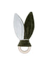 Wooly Organic Wooly Organic Crinkle Bunny Ears with Wooden Ring - khaki Comforter & teether