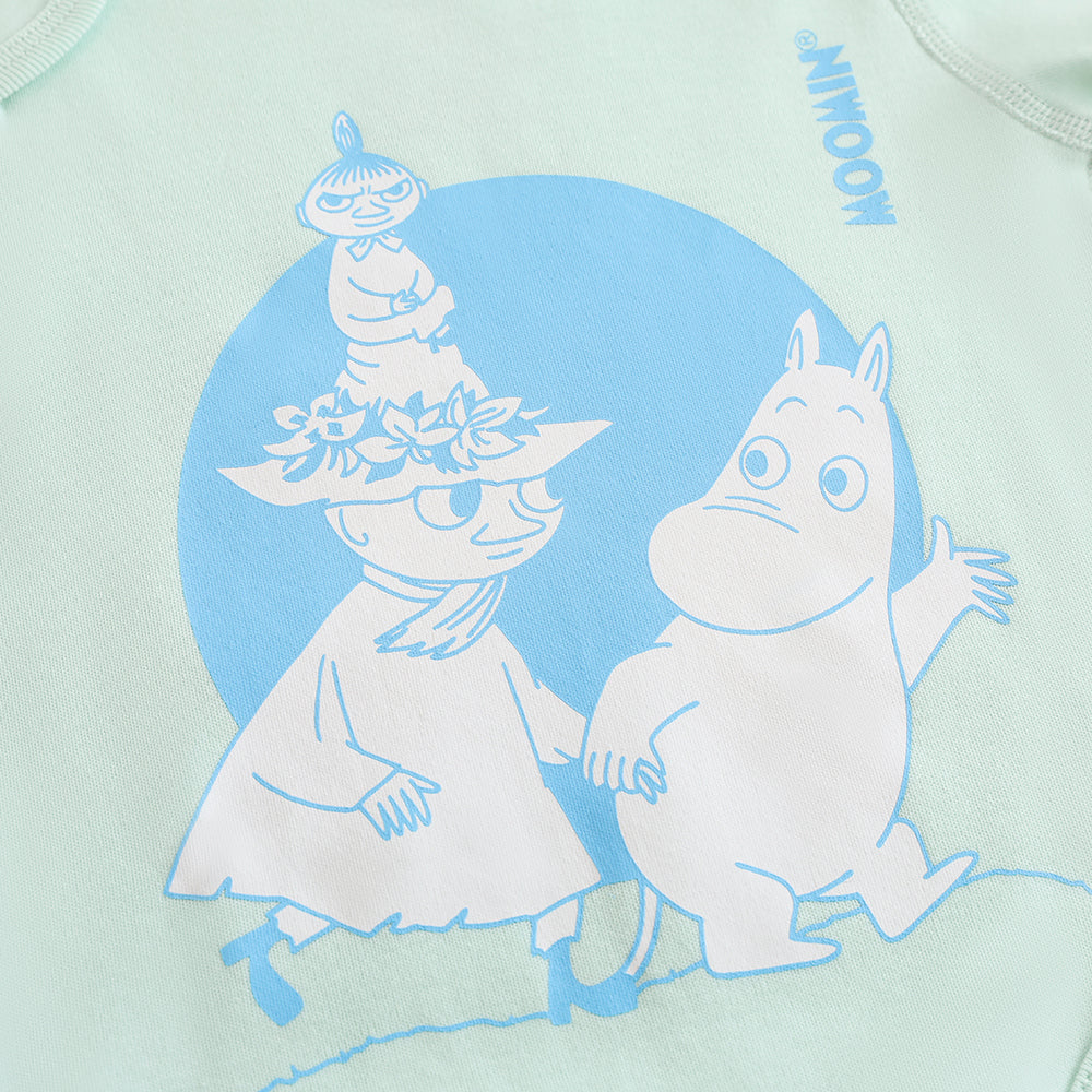Vauva x Moomin Graphic Print Bodysuit (Green) product image back
