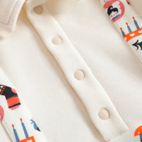 Vauva 2022 Xmas Baby Girl Graphic Print Polo Dress (Ivory) - My Little Korner