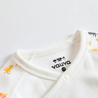 Vauva 2022 Xmas Baby Bear Graphic Print Long Sleeves Wrap Bodysuit (Ivory) - My Little Korner