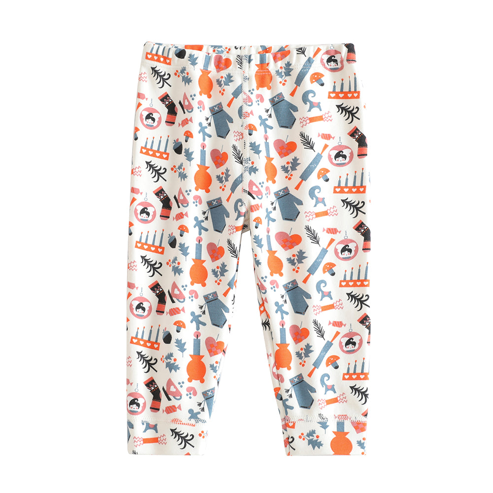 VAUVA Vauva 2022 Xmas Baby All Over Print Pant (Ivory) Pants