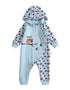 VAUVA Vauva 2022 Xmas Baby Hooded Long Sleeves Romper (Blue) Romper