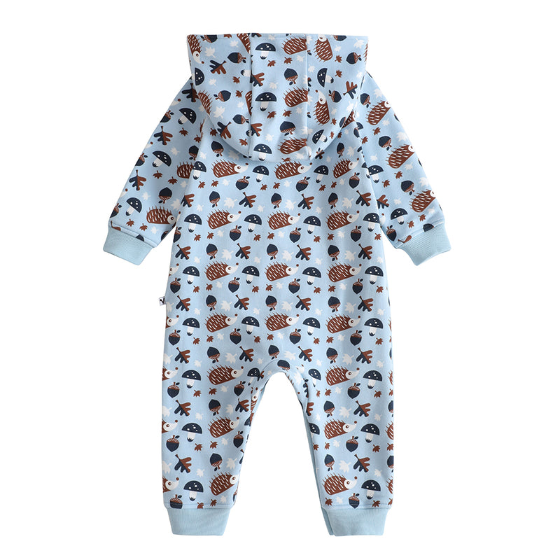 VAUVA Vauva 2022 Xmas Baby Hooded Long Sleeves Romper (Blue) Romper