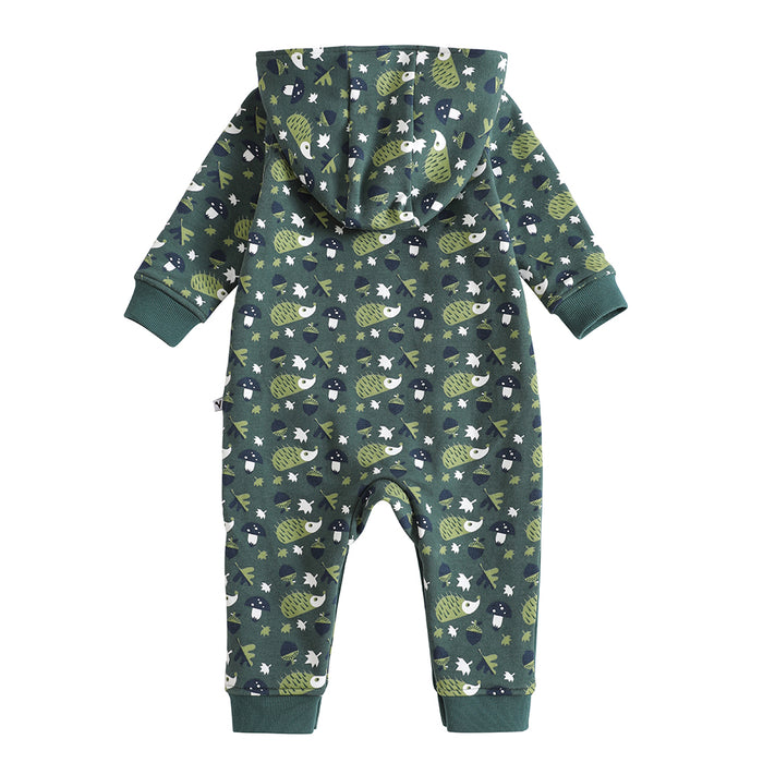 Vauva 2022 Xmas Baby Hooded Long Sleeves Romper (Green)