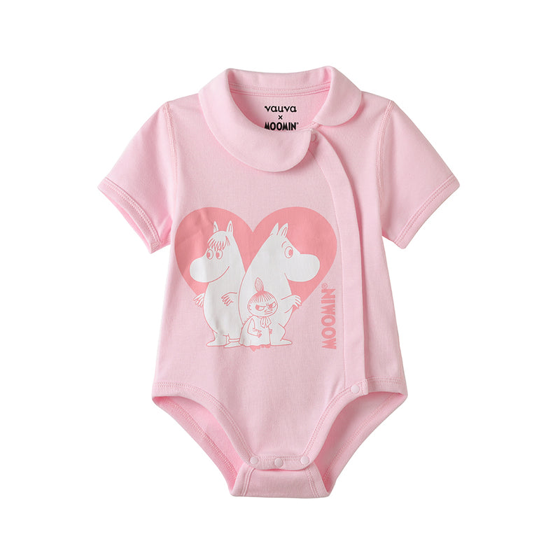 Vauva x Moomin Graphic Print Bodysuit (Pink) product image front 