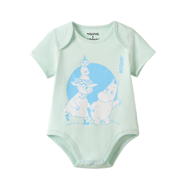 Vauva x Moomin Graphic Print Bodysuit (Green) product image front