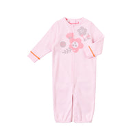 Vauva Baby Girls Flowers 2 Way Long Sleeves Bodysuit and Robe - Pink
