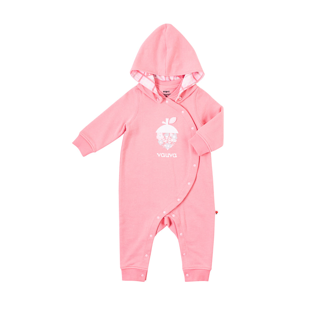 VAUVA Vauva Baby Girls Lovely Nuts Hooded Long Sleeves Bodysuit Bodysuit