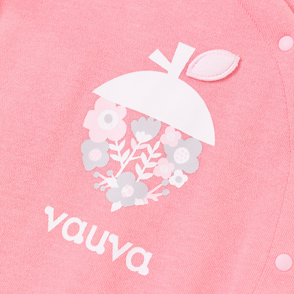 VAUVA Vauva Baby Girls Lovely Nuts Hooded Long Sleeves Bodysuit Bodysuit