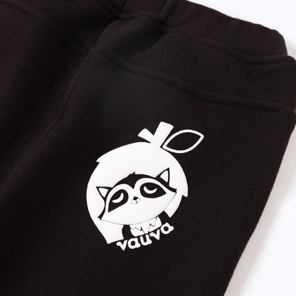 VAUVA Vauva Boys Puffy Raccoon Causal Long Pants - Black Bottoms