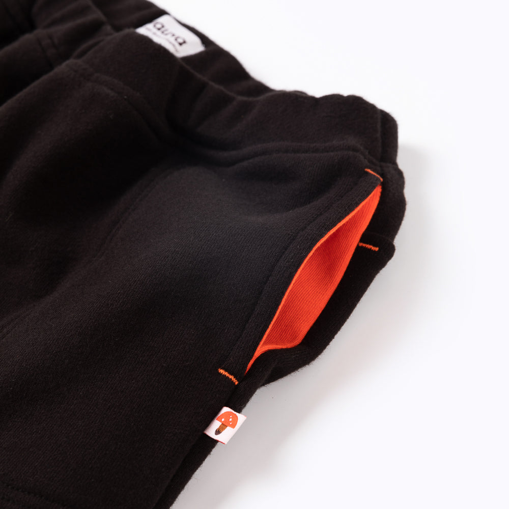 VAUVA Vauva Boys Puffy Raccoon Causal Long Pants - Black Bottoms