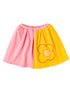 VAUVA Vauva Girls Pink and Yellow Embroidery Flower Skirt Bottoms