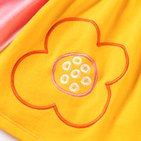 Vauva Girls Pink and Yellow Embroidery Flower Skirt - My Little Korner