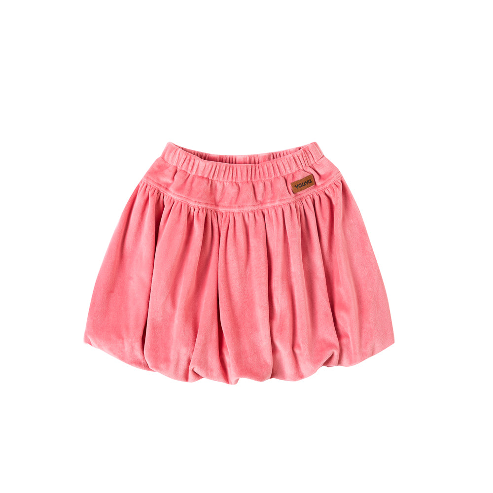 VAUVA Vauva Girls Leisure Velvet Pink Skirt Bottoms