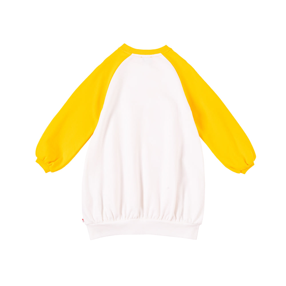 Vauva Girls Coffee Mug and Flowers Sweatshirt - Yellow - My Little Korner