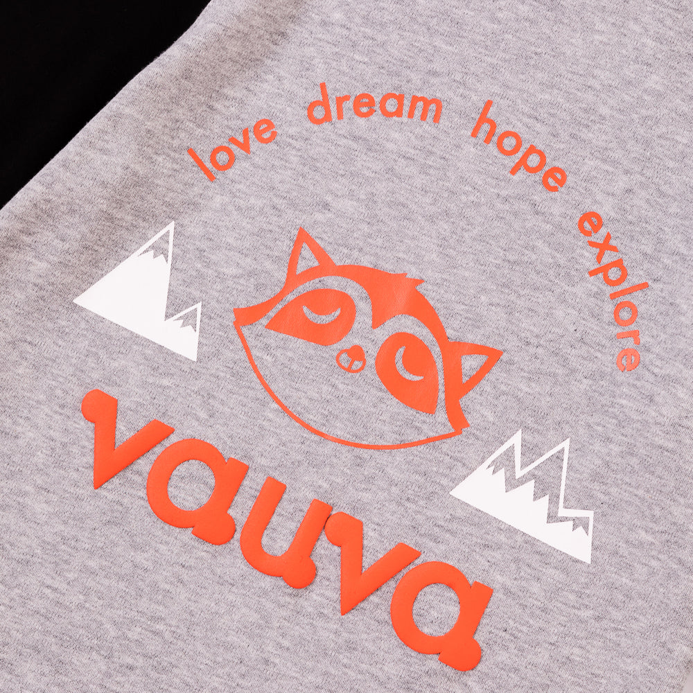 VAUVA Vauva Boys Raccoon Hill Long Sleeves Tee - Grey Tops