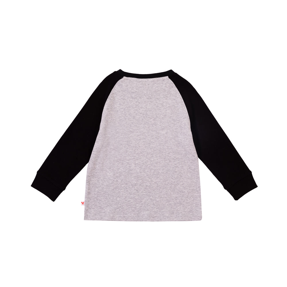 VAUVA Vauva Boys Raccoon Hill Long Sleeves Tee - Grey Tops