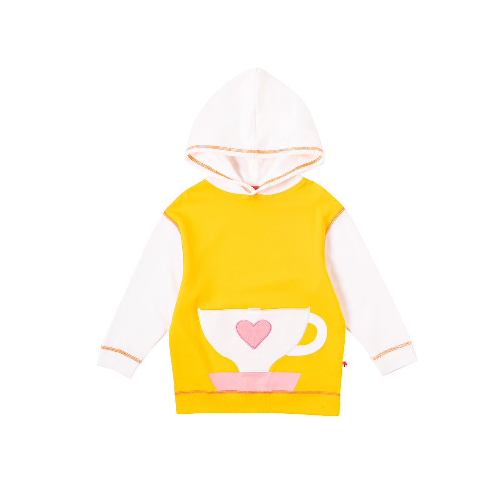 VAUVA Vauva Girls Coffee Cup Hoodie - Yellow Hoodies