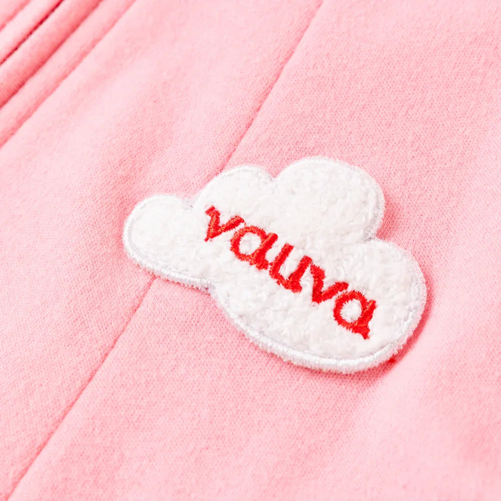 VAUVA Vauva Girls Patchwork Ruffled Jacket with Round Collar Jacket