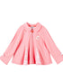 VAUVA Vauva Girls Patchwork Ruffled Jacket with Round Collar Jacket