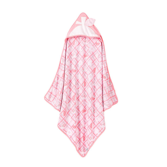 Vauva Baby Girls Love and Flowers on Checked Blanket