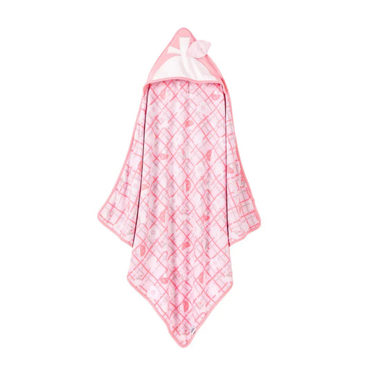 VAUVA Vauva Baby Girls Love and Flowers on Checked Organic Cotton Blanket Blanket