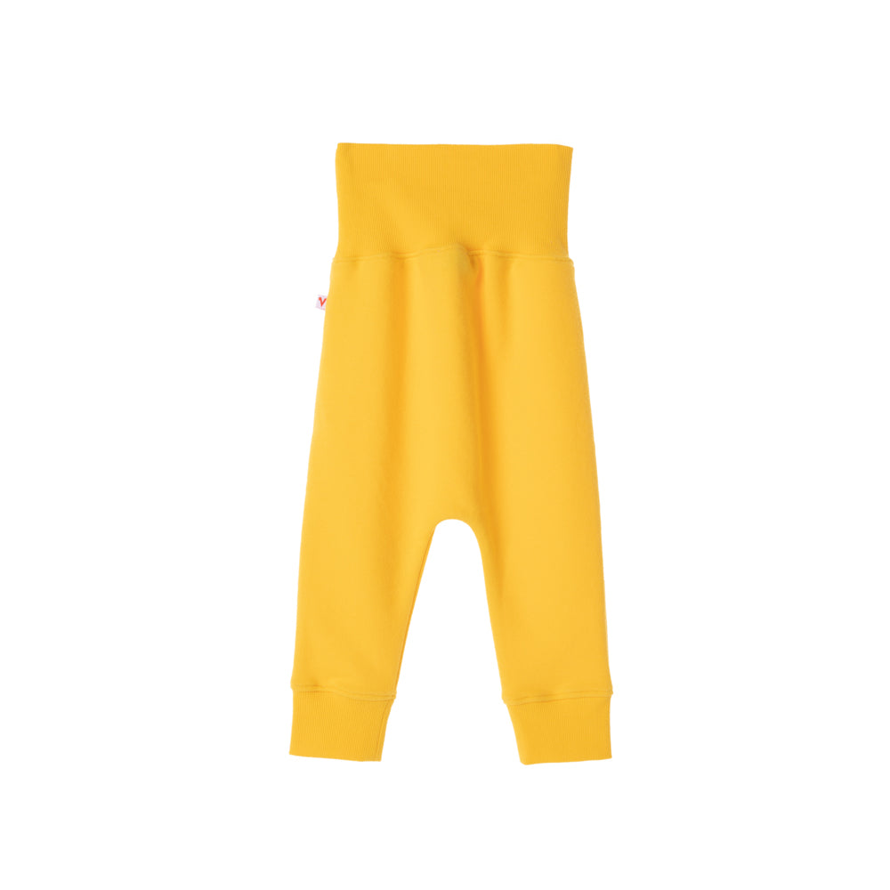 VAUVA Vauva Baby Girls Flowers High Waist Pants - Yellow Bottoms