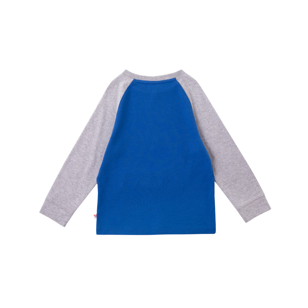 VAUVA Vauva Boys Raccoon Hill Long Sleeves Tee - Blue Tops