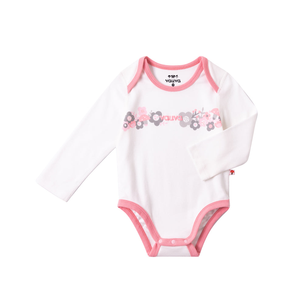 VAUVA Vauva Baby Girls Flowers Long Sleeves Romper Set Romper